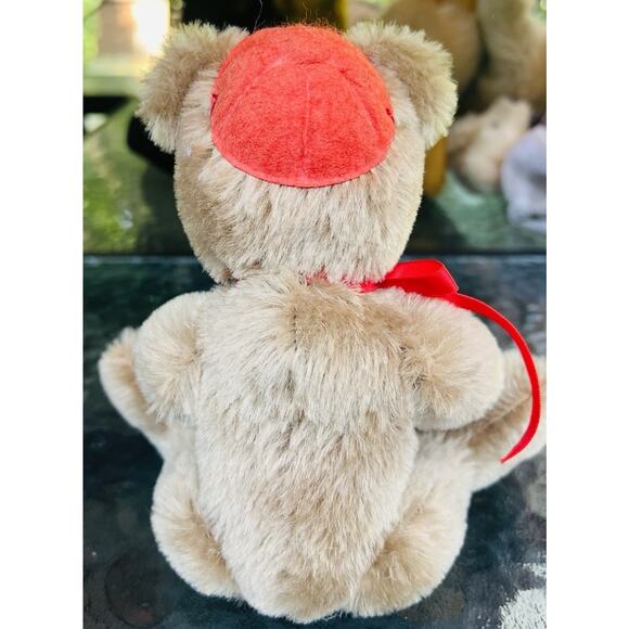 Casey Bear From “Casey and Quackers" by Sue Foskey Mohair Jointed 7.5” Hat 1988 - Picture 5 of 7